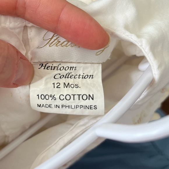 SOLD DO NOT BUY Strasburg Natalie Heirloom Dress With Bonnet Size 12 Months - Picture 10 of 16